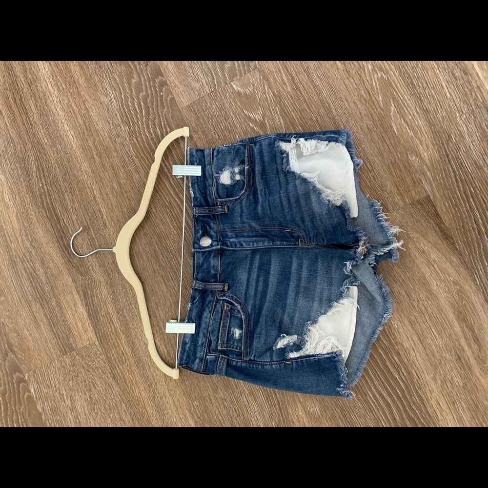 Blue American eagle jean shorts